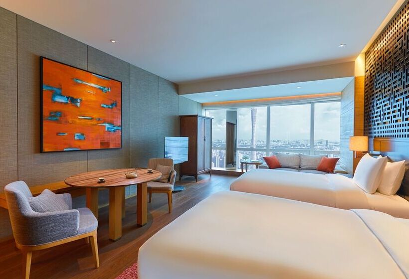 اتاق استاندارد با 2 تخت دوبل, Park Hyatt Guangzhou