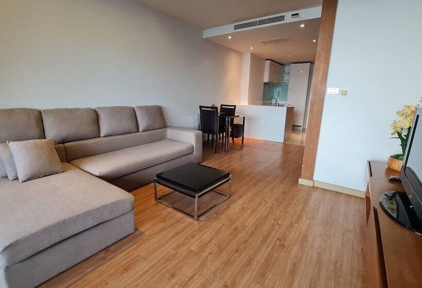 침실 1개 바다 전망 아파트, The Privilege Residence