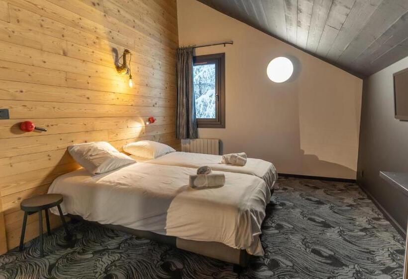 غرفة عائلية, Hôtel Le Cristal Lodge   Terresens