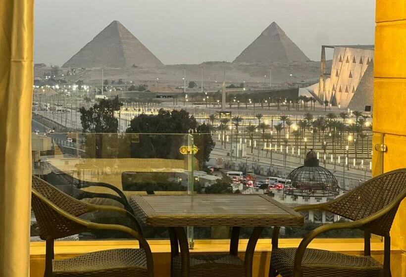 غرفة ديلوكس مزودة بشرفة, Asia Grand Museum & Pyramids View