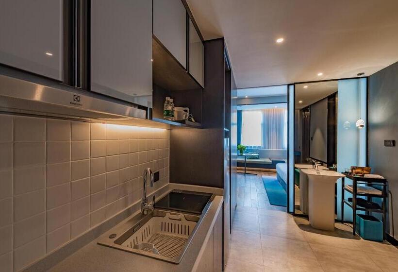 이그제큐티브 룸 킹사이즈 침대, Yiting Hotel Yuanzhou, Shanghai