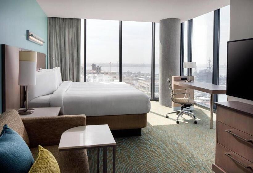 Suíte Cama King, Springhill Suites By Marriott San Diego Downtown/bayfront