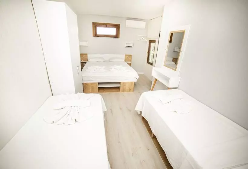 エコノミー4人部屋, Limonata Otel Assos