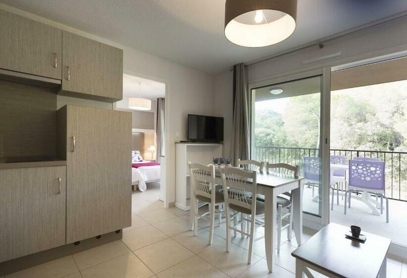 Апартаменты 1 Спальня, Residhotel Résidence Pont Du Gard