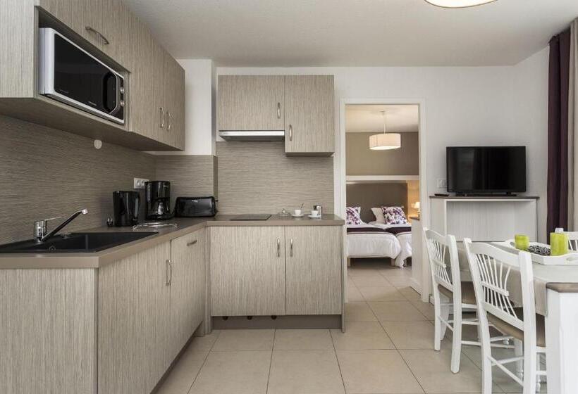 Апартаменты 2 Спальни, Residhotel Résidence Pont Du Gard