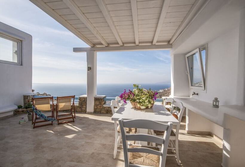 带按摩浴缸和海景的套房, Manolia View Mykonos