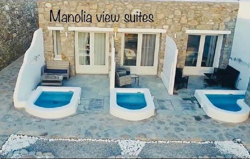 带按摩浴缸和海景的套房, Manolia View Mykonos