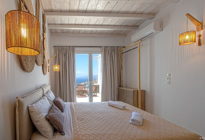 带2间卧室的别墅可观海景, Manolia View Mykonos