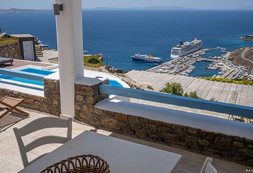 带2间卧室的别墅可观海景, Manolia View Mykonos