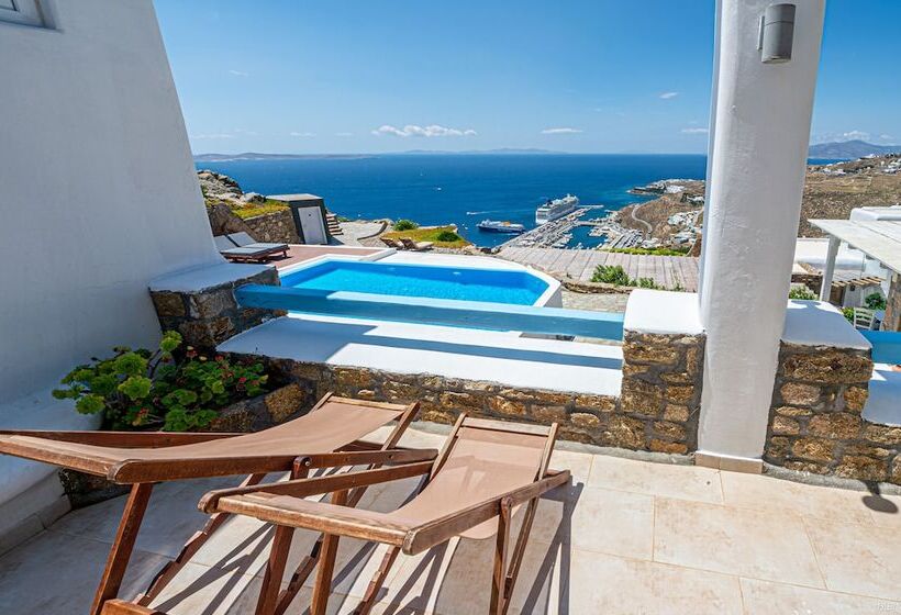 带2间卧室的别墅可观海景, Manolia View Mykonos