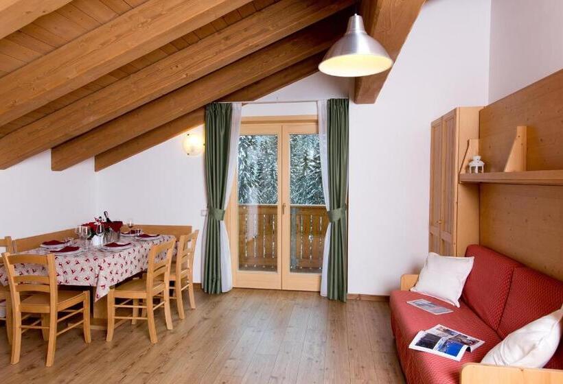 Апартаменты 1 Спальня с Балконом, Residence Civetta