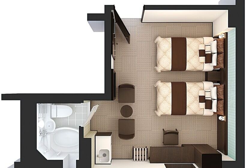 Habitació Estàndard, Kuretake Inn Premium Shizuoka Ekimae