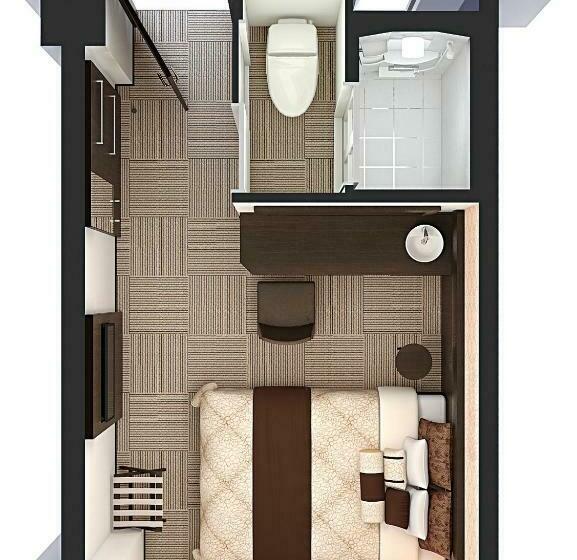 Habitación Estàndard Individual, Kuretake Inn Premium Shizuoka Ekimae