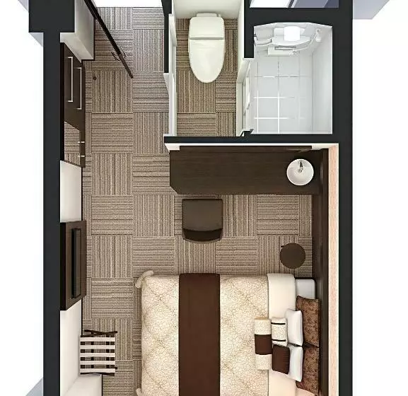 اتاق استاندارد یک نفره, Kuretake Inn Premium Shizuoka Ekimae