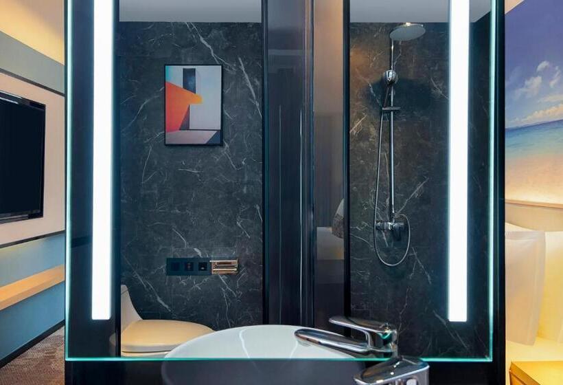 디럭스 룸 킹사이즈 침대, Ausotel Smart Guangzhou Zhujiang New Town