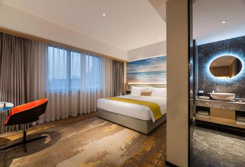 디럭스 룸 킹사이즈 침대, Ausotel Smart Guangzhou Zhujiang New Town