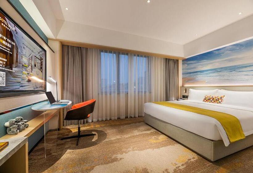 디럭스 룸 킹사이즈 침대, Ausotel Smart Guangzhou Zhujiang New Town