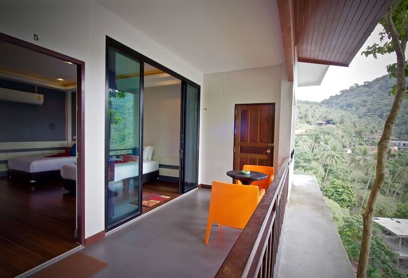 オーシャンビューの１ベッドルームビラ, Balcony Villa Koh Tao