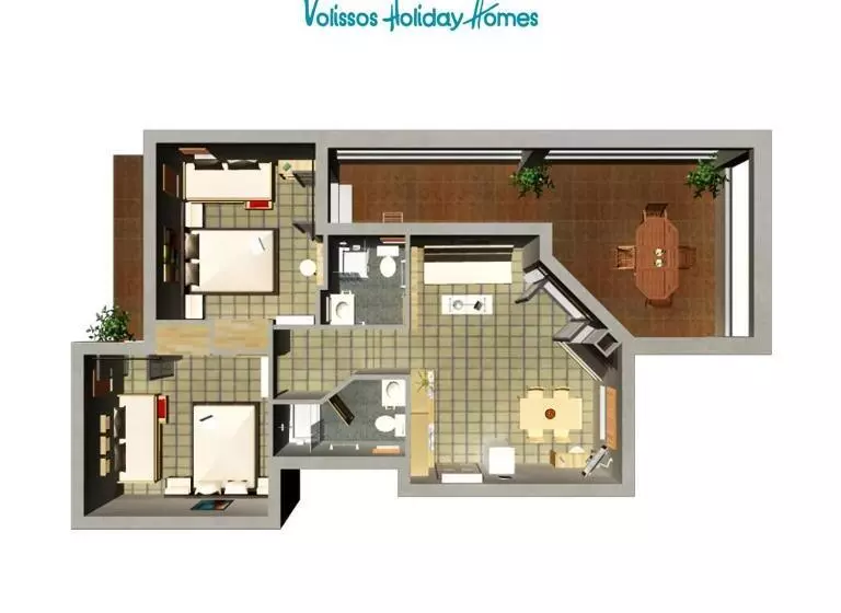 2 Bedroom Deluxe Apartment Sea View, Volissos Holiday Homes
