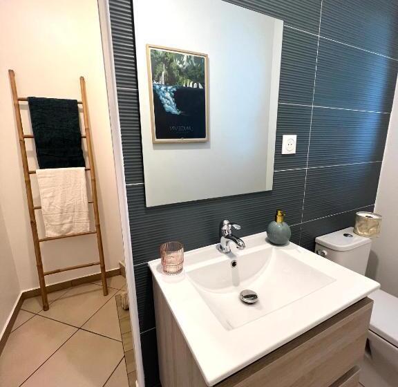 اتاق استاندارد با چشمانداز باغ, Villa Ti Moon, Entre Deux, Piscine