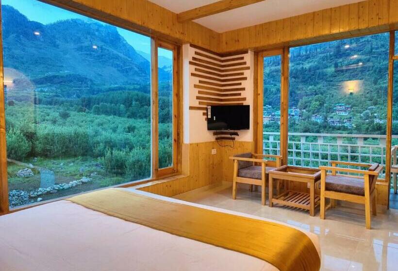 غرفة قياسية سرير كينج, La Aero Resort Home In Snow Mountains