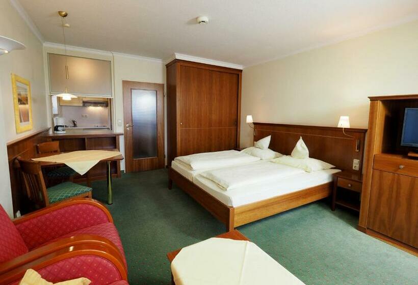 דירה בת חדר שינה 1 עם מרפסת, Appartementhotel Griesbacher Hof