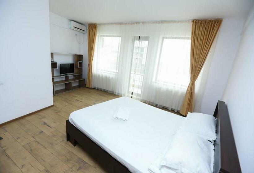 キングサイズベッドのスタンダードルーム, Casa Maya Dor De Mare Mamaia Nord