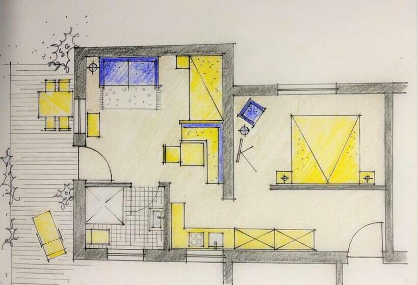 شقة غرفة واحدة, Landhaus Almdorf