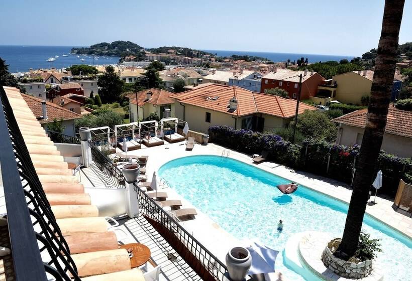 חדר סטנדרט עם מרפסת ונוף לים, Boutique Hotel & Spa La Villa Cap Ferrat