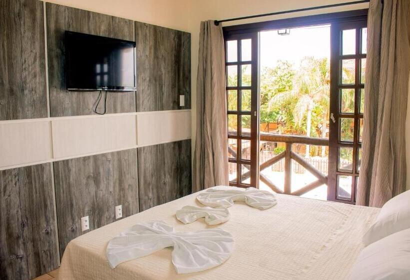 غرفة قياسية مطلّة علي حمام السباحة, Pousada Canto Grande