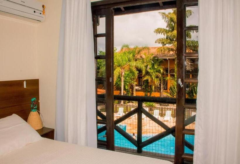 غرفة قياسية مطلّة علي حمام السباحة, Pousada Canto Grande