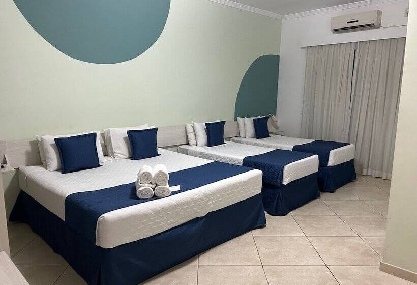 디럭스 4인 룸, Summit Suítes Hotel Cachoeira Paulista