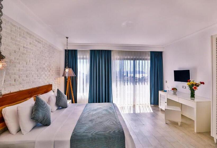 חדר דלוקס עם מרפסת נוף לים, Arnna