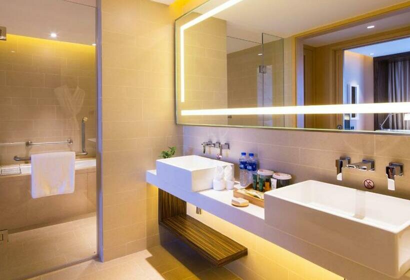 Büyük Çift Kişilik Yataklı Süit, Hilton Garden Inn Xi An High Tech Zone