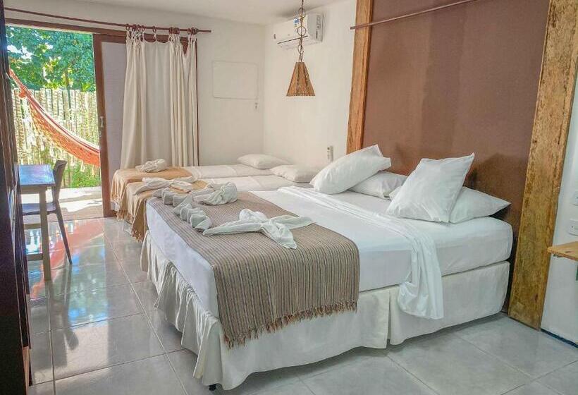 带阳台标准四人间, Pousada Barra Velha