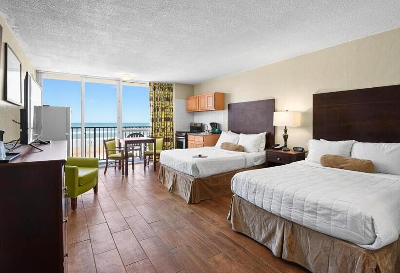 غرفه قياسيه سريرين مزدوجين, Cove Motel Oceanfront