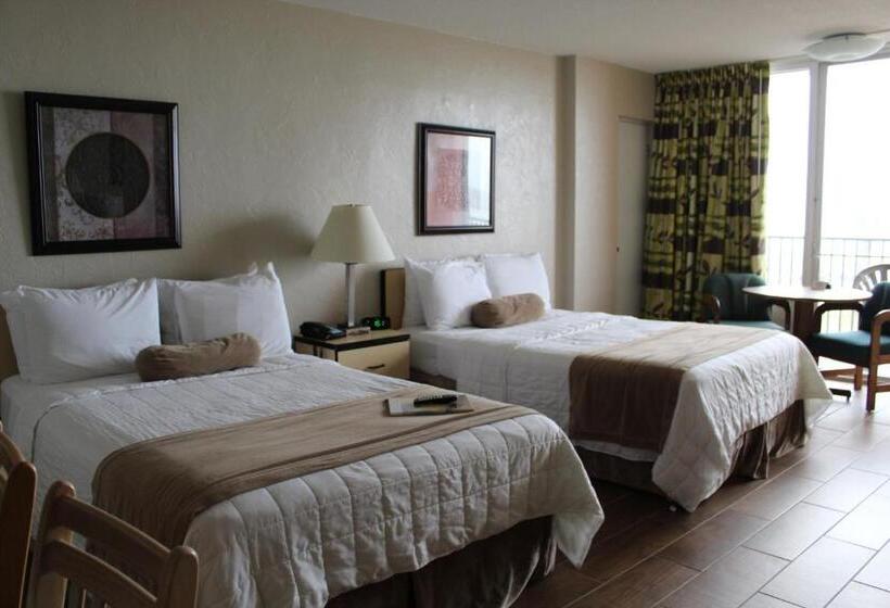 غرفة ديلوكس مطلة على حمام السباحة, Cove Motel Oceanfront