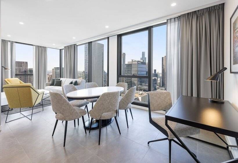 סוויטת 3 חדרי שינה, Meriton Suites Melbourne