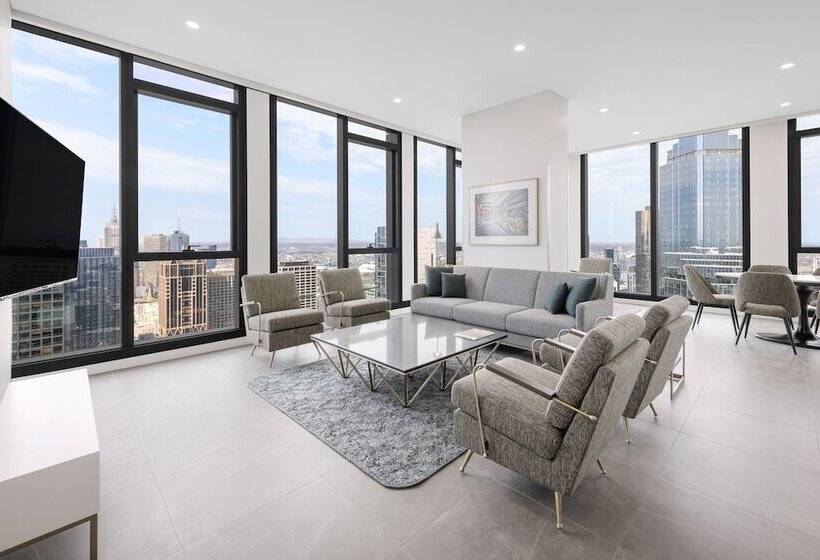 1침실 펜트하우스 아파트, Meriton Suites Melbourne