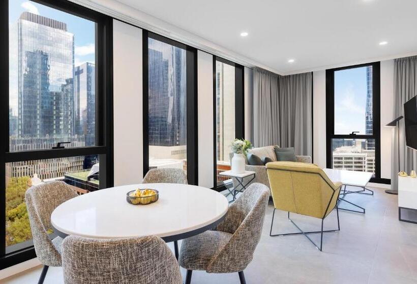 2 베드룸 디럭스 스위트, Meriton Suites Melbourne