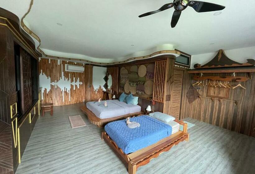 חדר משפחתי צדדי נוף לים, Ac 2 Resort