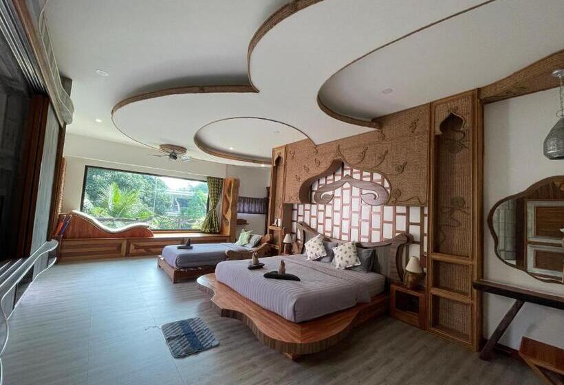 חדר משפחתי צדדי נוף לים, Ac 2 Resort