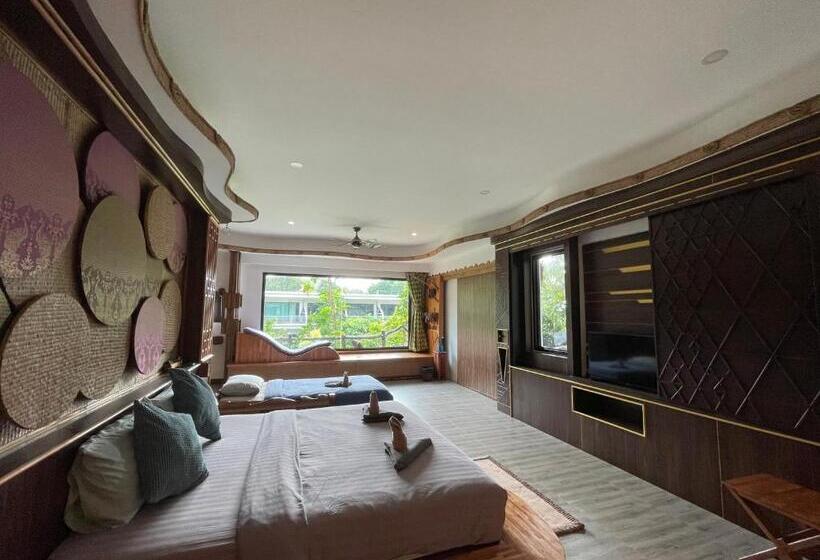 חדר משפחתי צדדי נוף לים, Ac 2 Resort