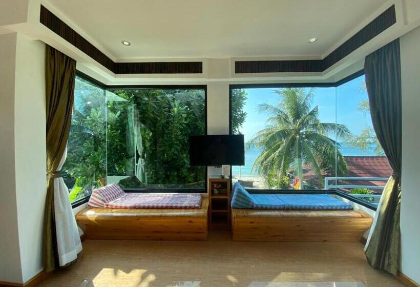 חדר דלוקס עם מרפסת נוף לים, Ac 2 Resort