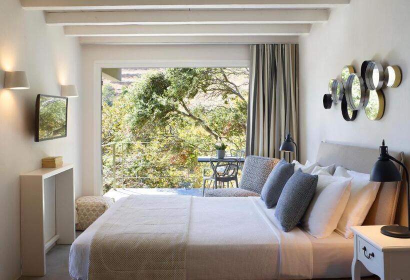 高级房间侧面带海景, Aeolis Tinos Suites