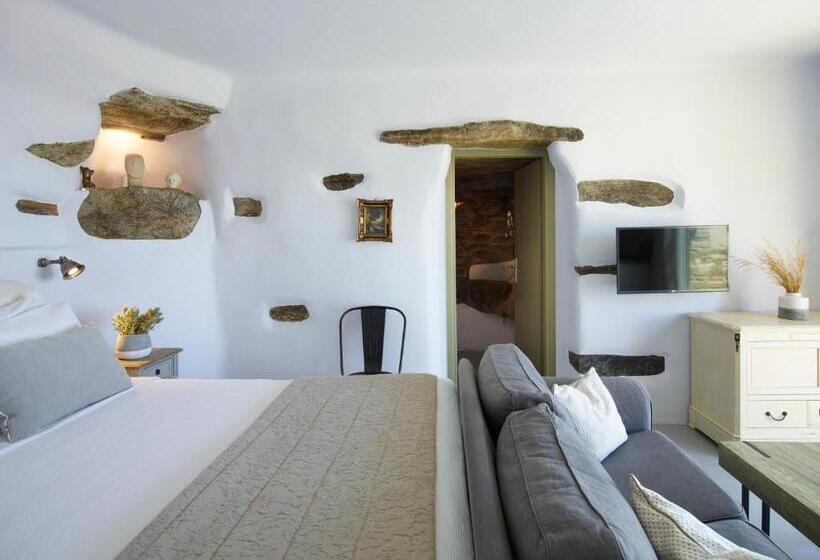 带海景的标准房, Aeolis Tinos Suites