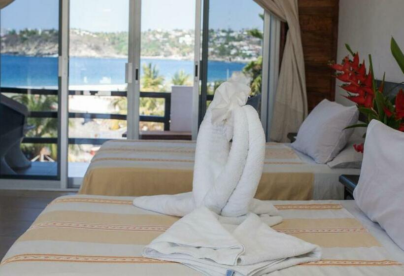 חדר סטנדרט נוף לים, Bungalows Zicatela