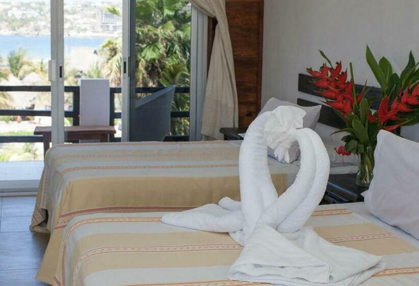 חדר סטנדרט נוף לים, Bungalows Zicatela