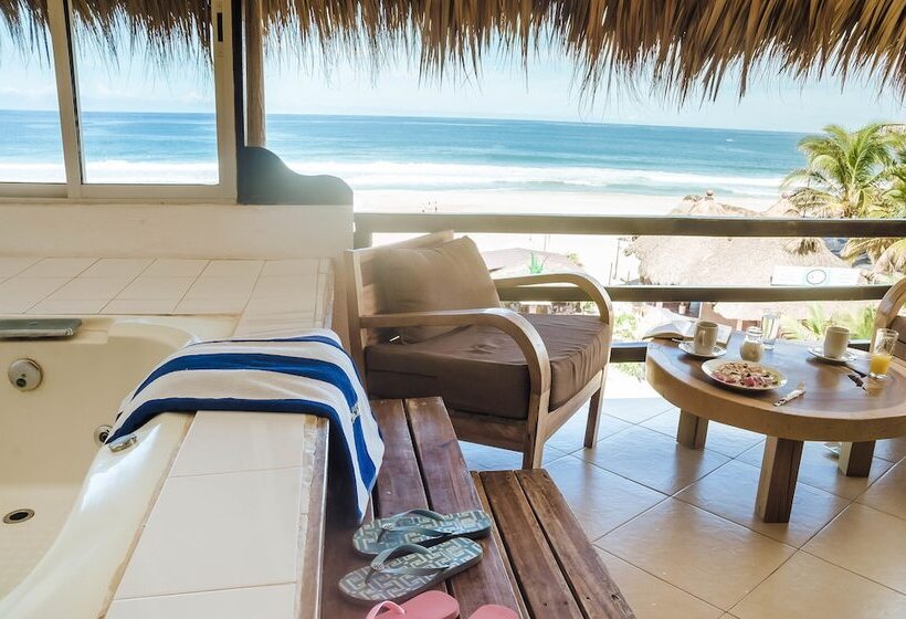 חדר סטנדרט נוף לים, Bungalows Zicatela