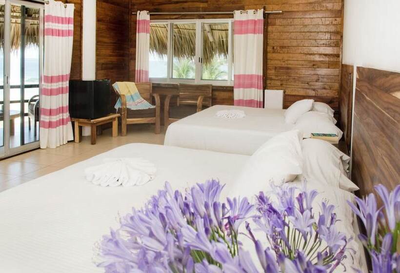 חדר סטנדרט נוף לים, Bungalows Zicatela